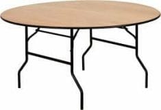 Round party table rental.